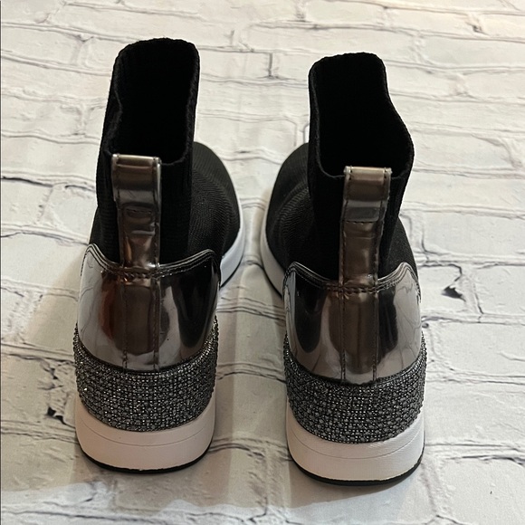 MICHAEL Michael Kors Black and Silver Ankle Booties - Picture 6 of 8